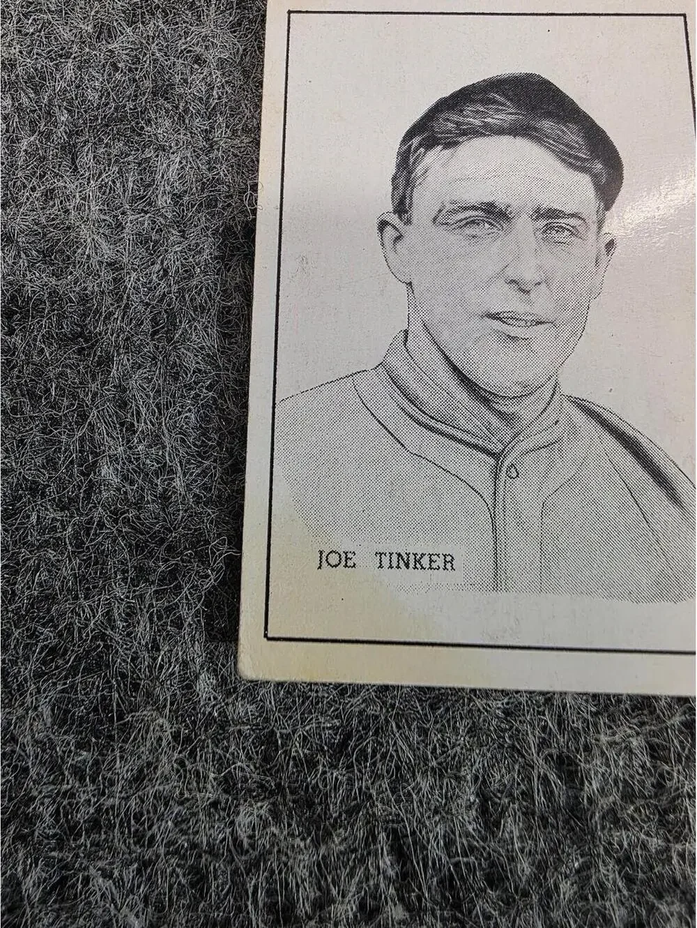 Joe Tinker 1950 B.E. Callahan Baseball Card Original Hall of Fame